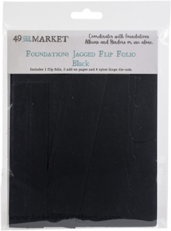 49 and Market-Foundations-Black-Jagged Flip Folio